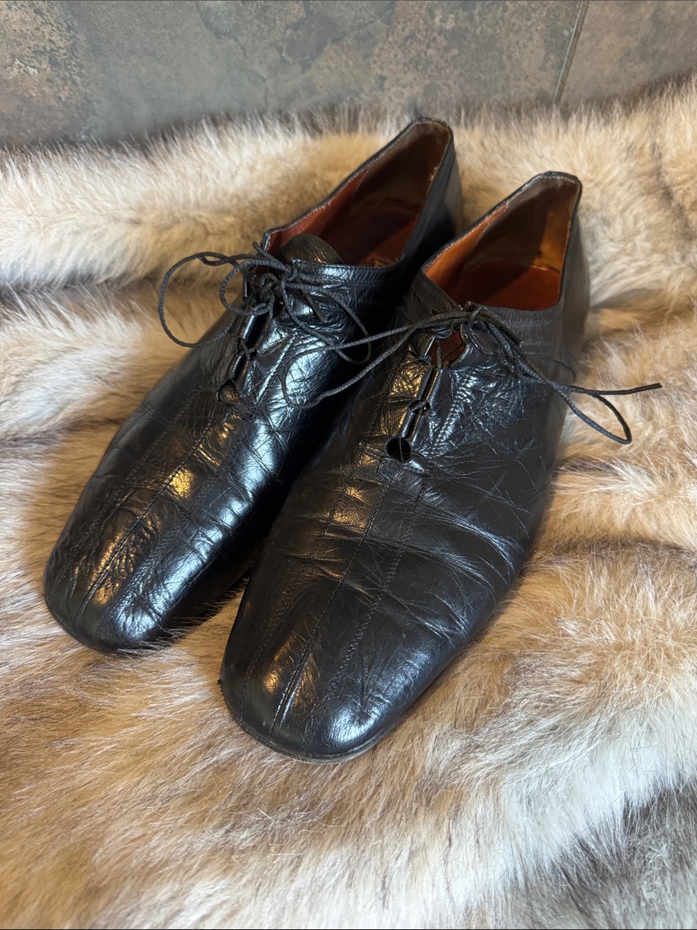 Vintage Peppe PELUSO Napoli, Brogue style men’s Shoes made in Italy